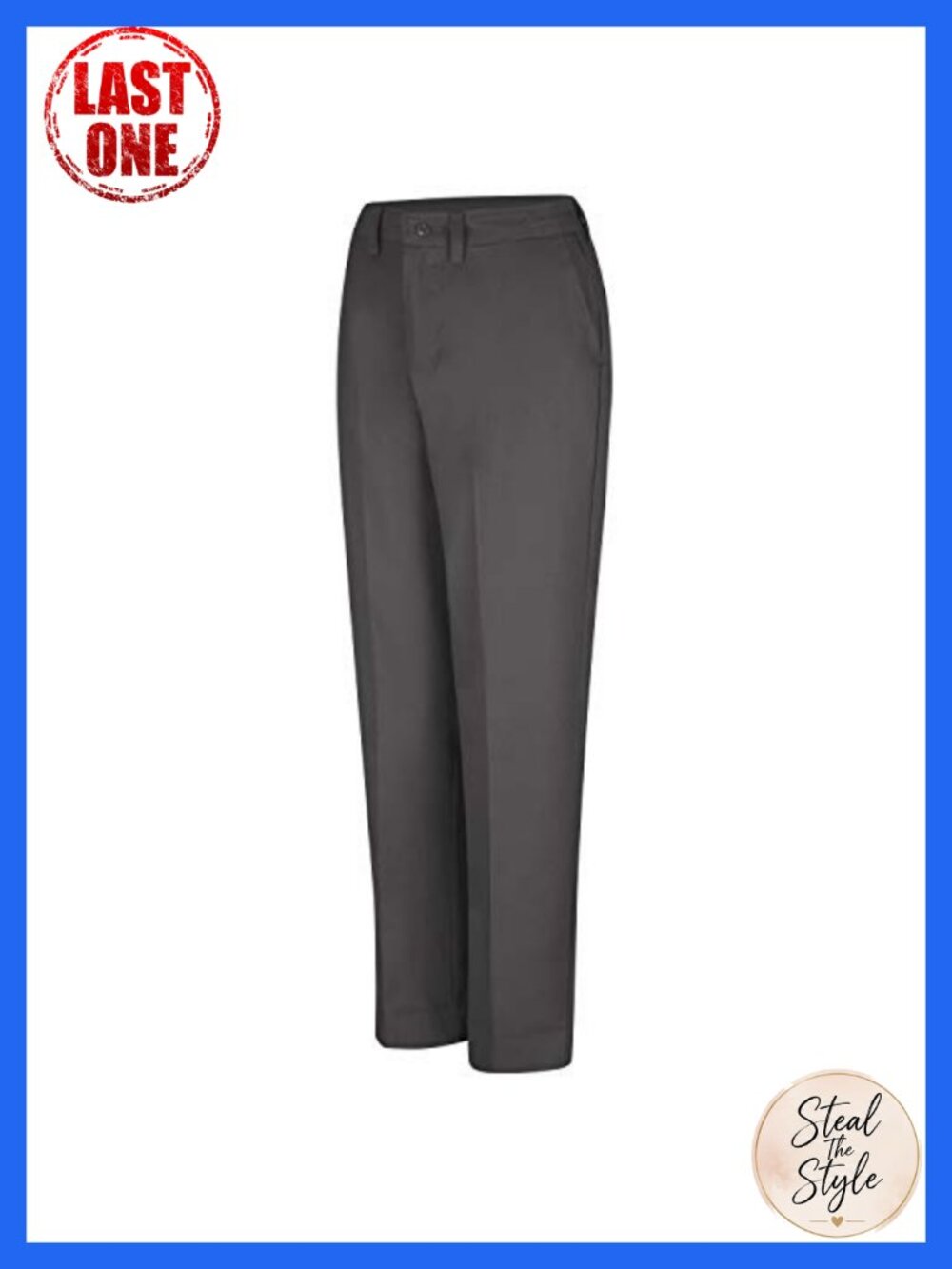 Red Kap Women's Elastic Insert Work Pant Poly Cotton Touchtex Pro High Rise
